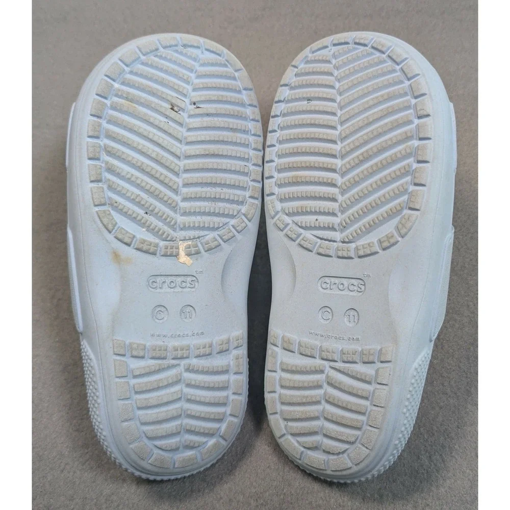 Crocs Sandals Kids 11 Blue Classic Iconic Comfort Two Strap Lightweight